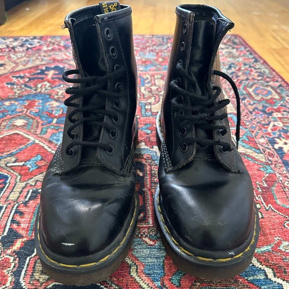 Dr. Martens Black Leather Boots MADE IN ENGLAND - Picture 2 of 9